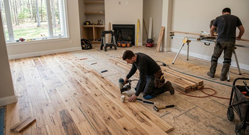 Hickory Floor Installation in Montgomery County, MD