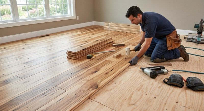 Hickory Floor Installation in Montgomery County, MD