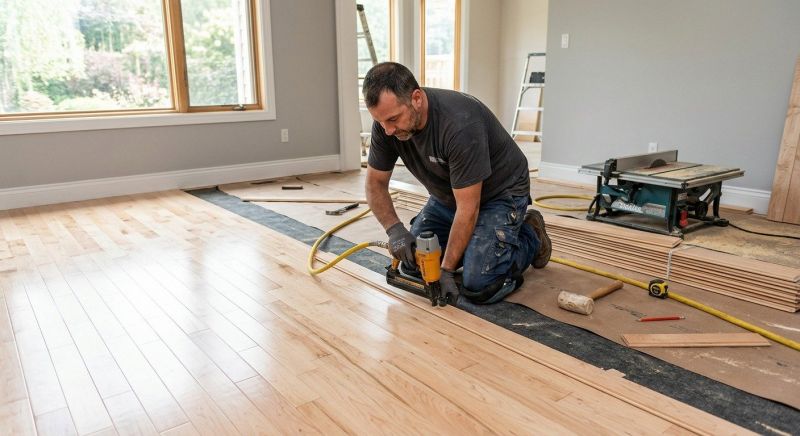 Maple Flooring Installation in Burke, VA