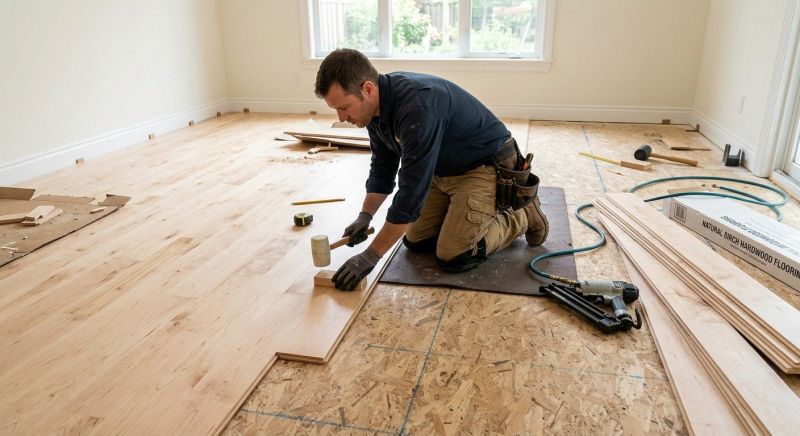 Maple Flooring Installation in Hanover, MD