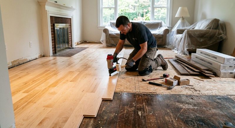 Maple Flooring Installation in Herndon, VA