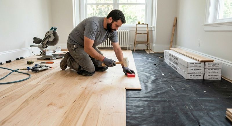 Maple Flooring Installation in Potomac, MD