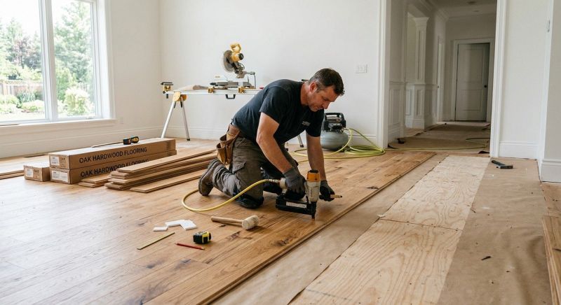 Oak Floor Installation in Montgomery County, MD