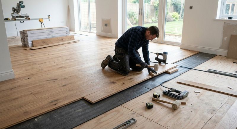 Oak Floor Installation in Mount Airy, MD