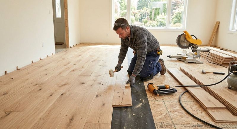 Oak Floor Installation in Reston, VA