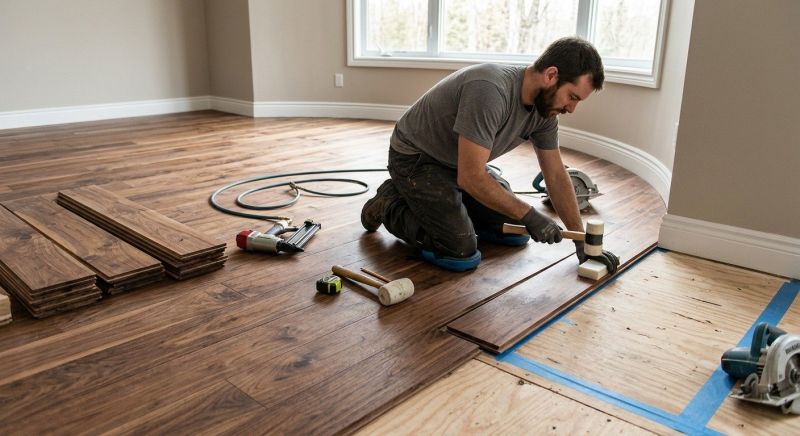 Walnut Flooring Installation in Montgomery County, MD