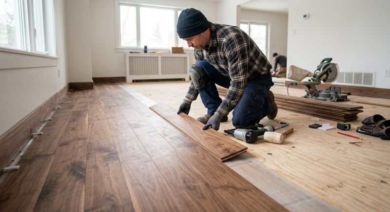 Walnut Flooring Installation in Montgomery County, MD