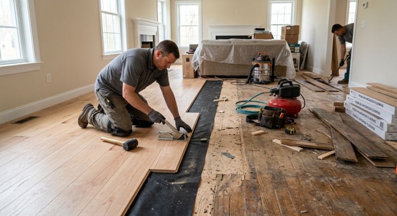 Wood Floor Replacement in Clarksburg, MD