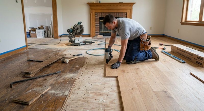 Wood Floor Replacement in Fairfax County, VA